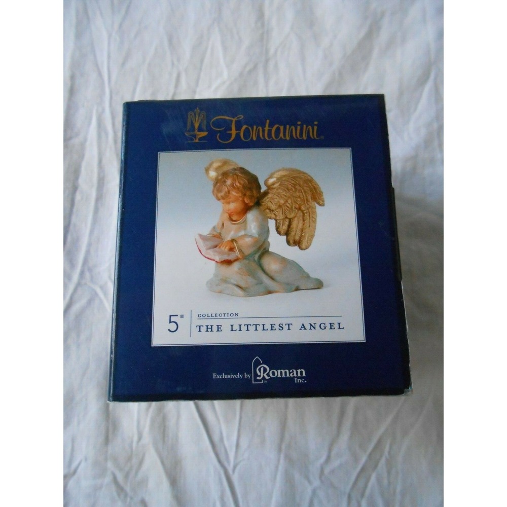 CUTE FONTANINI 5" NATIVITY "THE LITTLEST ANGEL" Collection and Story Book #54042